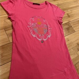 Patrizia Pepe Pink Short Sleeve Tee for Kids